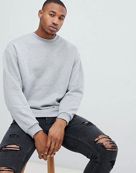 oversized grey sweater men's.